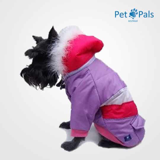 Chamarra Esquimal lila para perro pet pals boutique