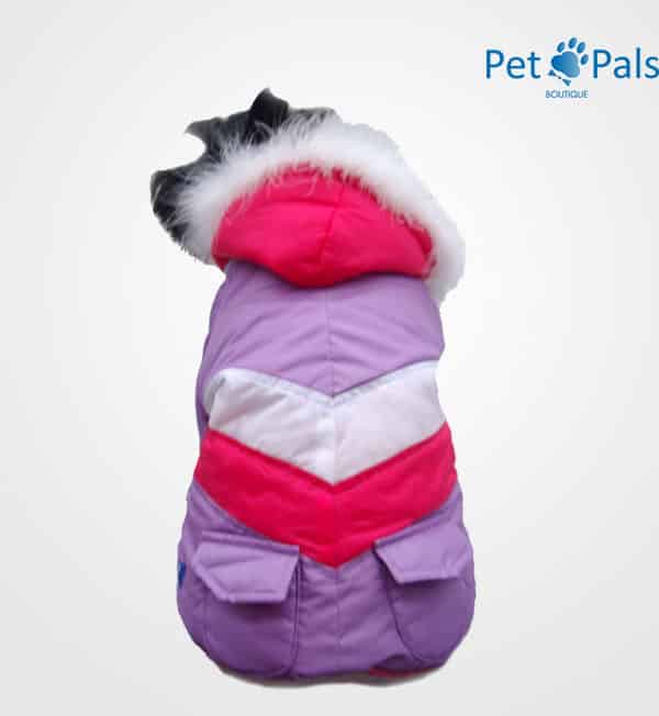 Chamarra Esquimal lila para perro pet pals boutique
