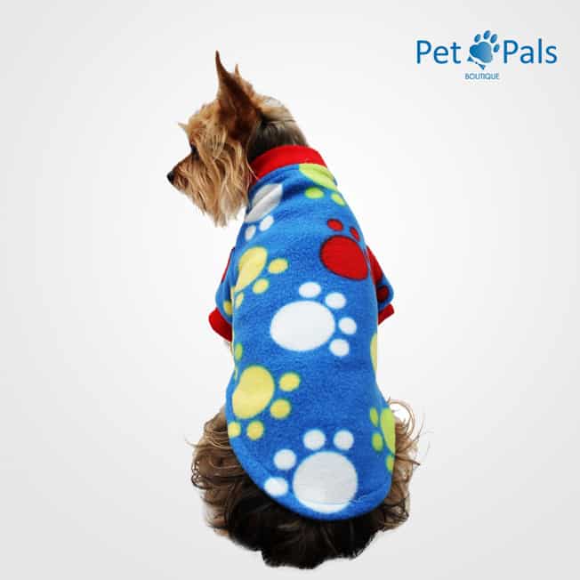 Pijama para perro de huelas