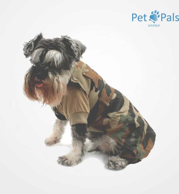 Overol para perro militar verde