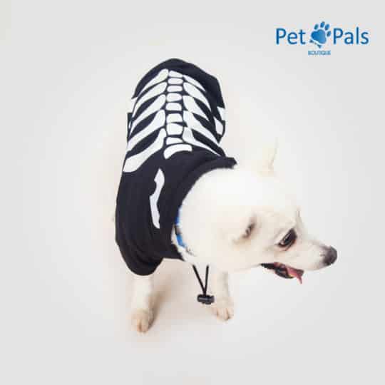 Disfraz de esqueleto para perro