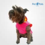 Raincoat rosa impermeable para perro frente