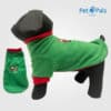 Suéter de navidad para perro verde con rojo