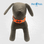 Collar artesanal para perro mediano naranja